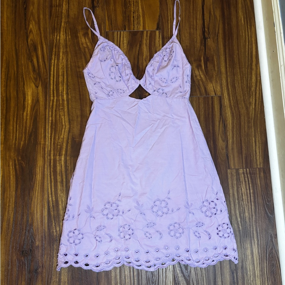 Lavender Lace Trim sun dress